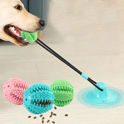 Suction Cup Dog Toy – Interactive Tug & Treat Dispenser