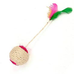 Sisal Cat Scratching Ball – Interactive Training Toy for Kittens