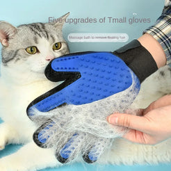 Pet Grooming Gloves for Dogs & Cats – Hair Shedding & Massage