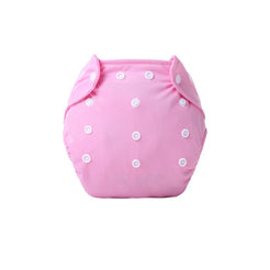 Pink Washable and Reusable Baby Diapers