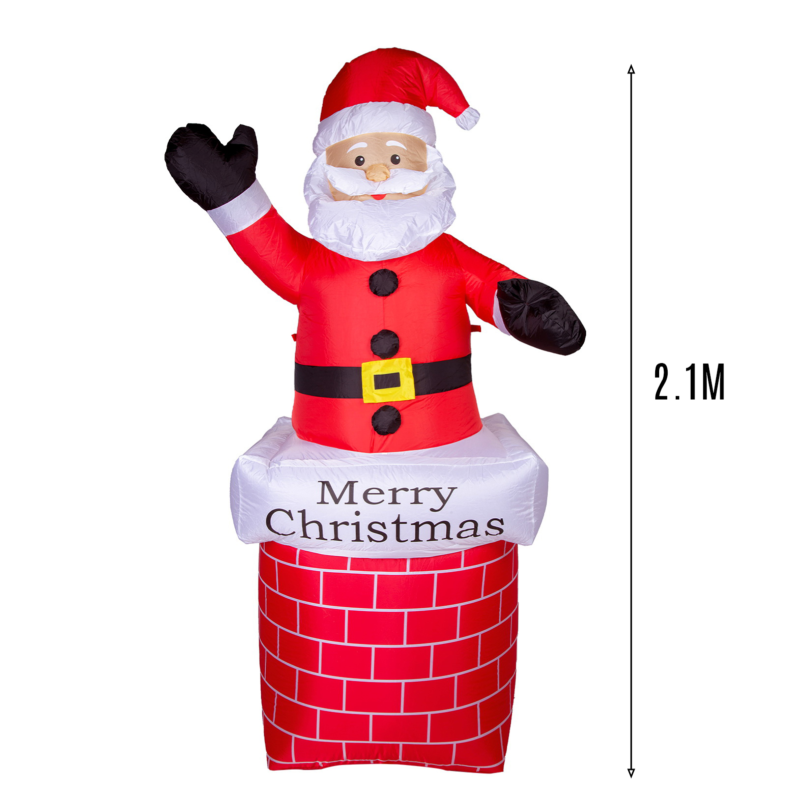 7Ft Inflatable Christmas Santa Claus & 4FT Snowman Xmas Decoration LED Lights Holiday Blow Up - onlinemegasale.com