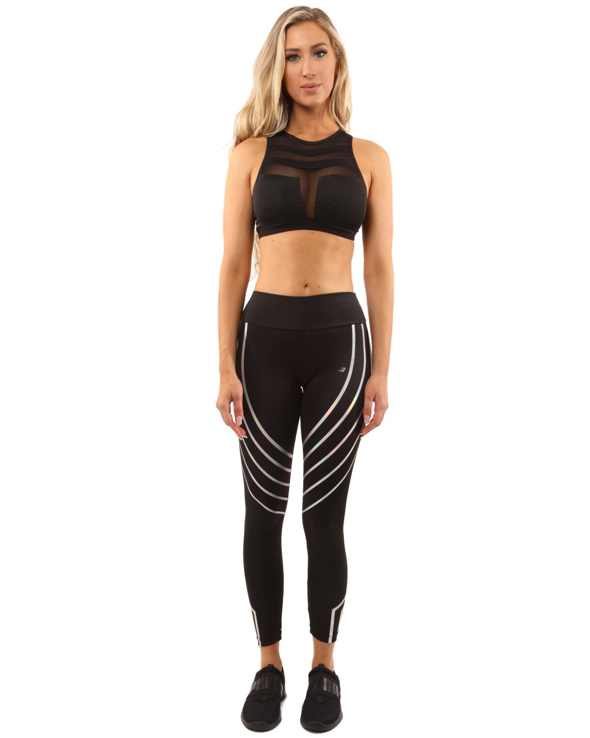 Laguna Set - Leggings & Sports Bra - Black - onlinemegasale.com