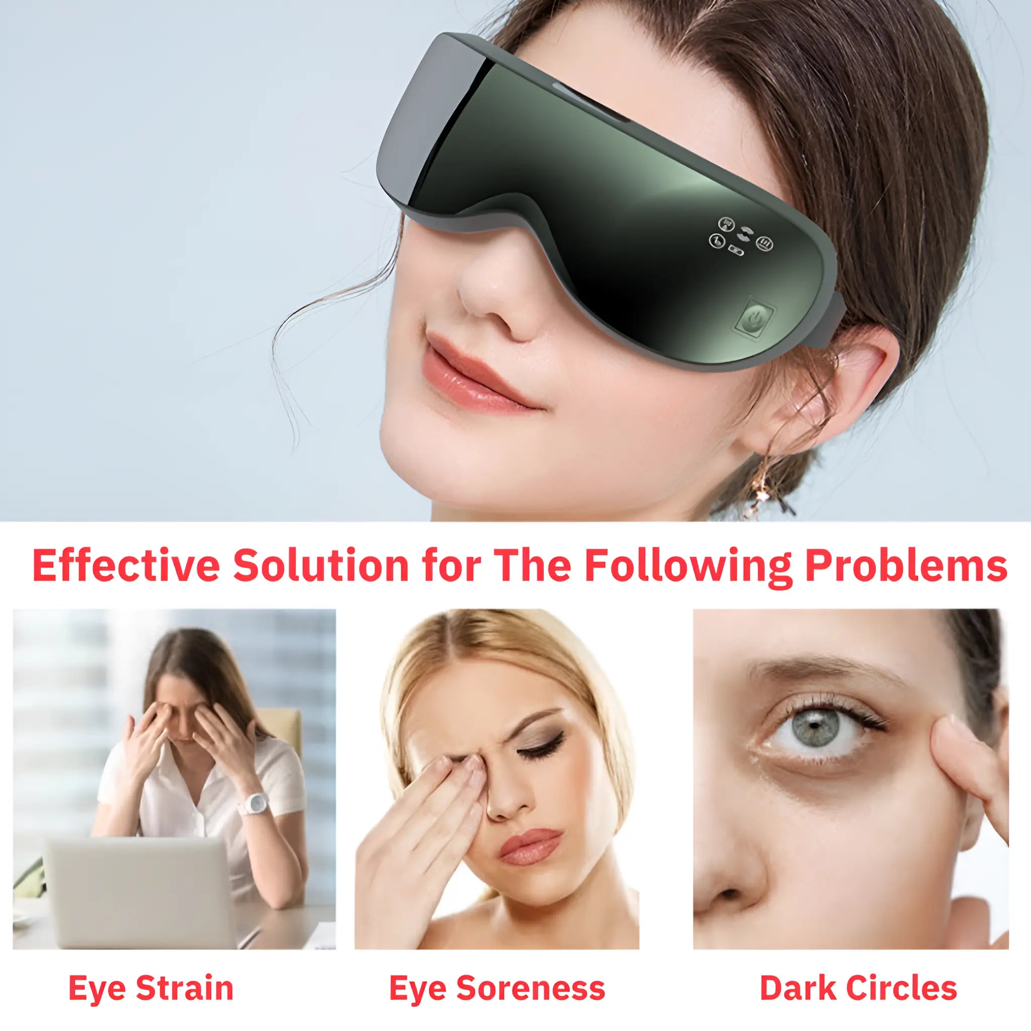 Electric Vibration Eye Massager Pulse Steam Eyeglasses - onlinemegasale.com Electric Vibration Eye Massager Pulse Steam Eyeglasses - onlinemegasale.com