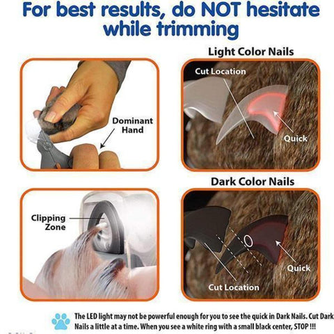 Professional Dog LED Nail Clipper - onlinemegasale.com