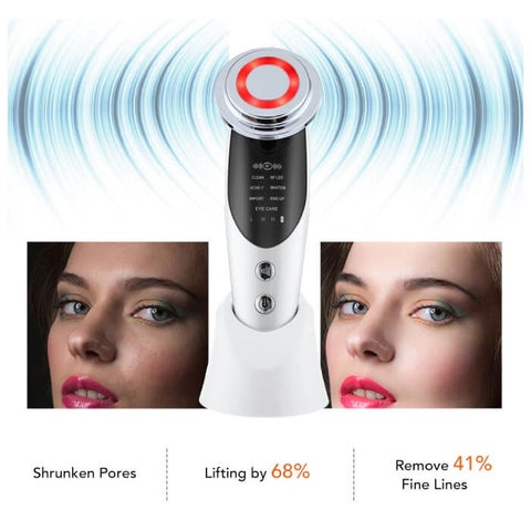 RF Microcurrent Face Lift Device, Red Light Therapy, Helps Reduce The Signs Of Aging - onlinemegasale.com