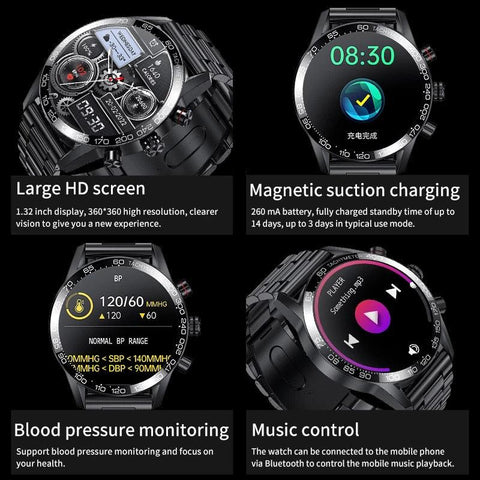 Lige Luxury Smart Watch - ECG+PPG Fitness Tracker Sports Watch For IOS & Android - onlinemegasale.com Lige Luxury Smart Watch - ECG+PPG Fitness Tracker Sports Watch For IOS & Android - onlinemegasale.com