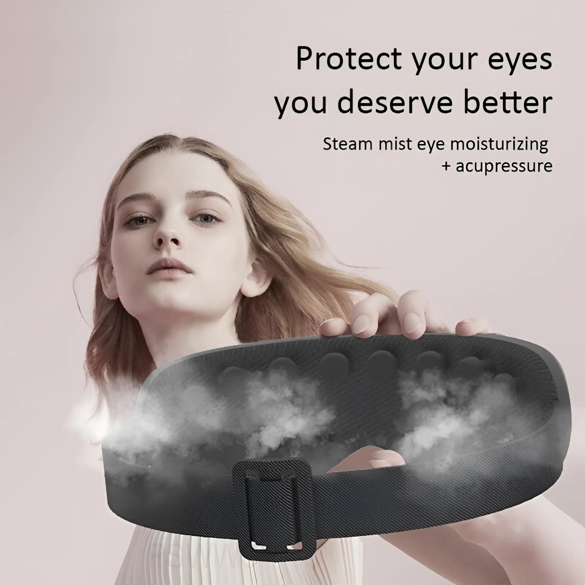Electric Vibration Eye Massager Pulse Steam Eyeglasses - onlinemegasale.com