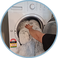 Large Dog Bed Cover Protector Warm Calming Plush - onlinemegasale.com