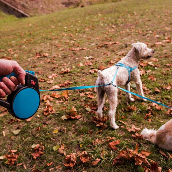 2 Dog Retractable Leash 14 or 18 ft Distance with Coupler