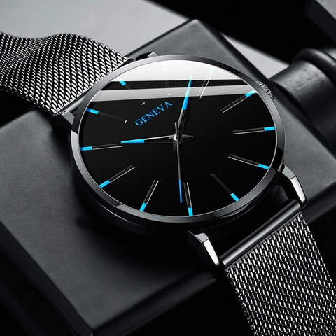 Geneva Luxury Minimalist Men's Watch - Full Steel Waterproof Relogio Masculino Wristwatch - onlinemegasale.com Geneva Luxury Minimalist Men's Watch - Full Steel Waterproof Relogio Masculino Wristwatch - onlinemegasale.com