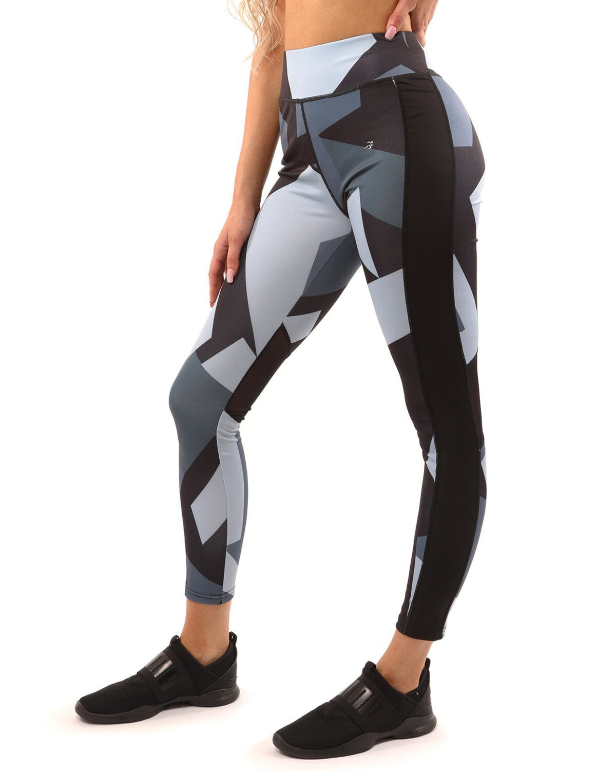 Bondi Set - Leggings & Sports Bra - Black/Grey - onlinemegasale.com