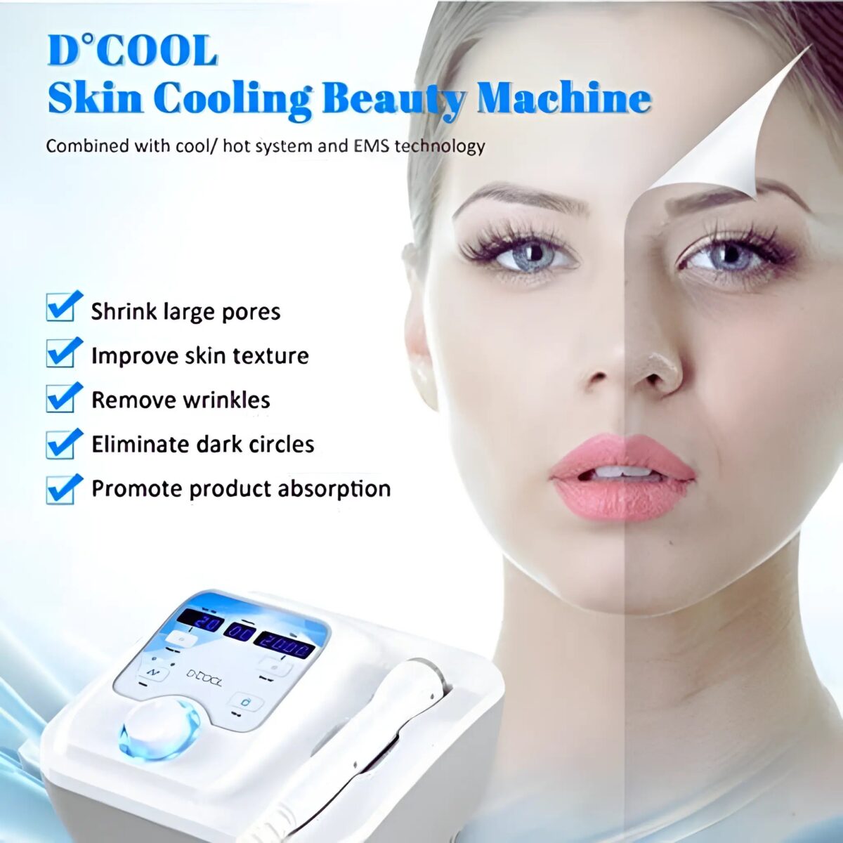 Portable Cool & Hot EMS For Skin Tightening - onlinemegasale.com