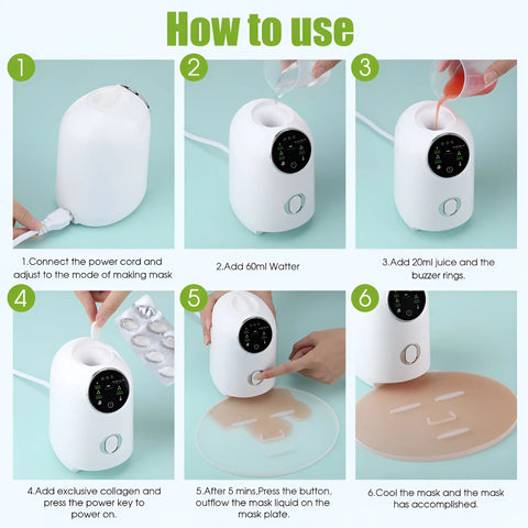 Facial Mask Machine Collagen Fruit Vegetable DIY - onlinemegasale.com