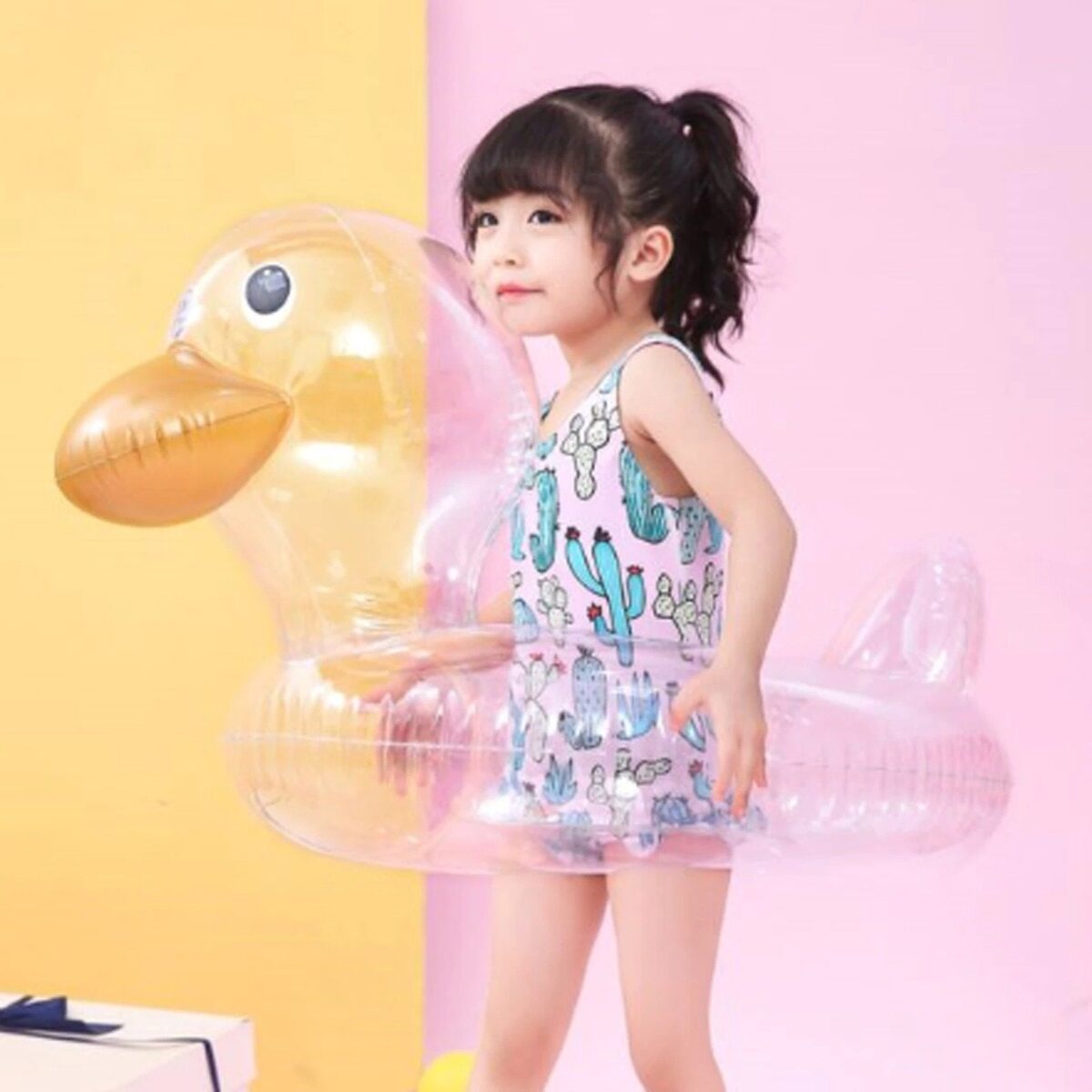 Duck-Shaped Baby Swimming Ring - onlinemegasale.com