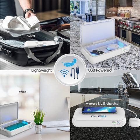 Phone Sterilizer - Portable UV Light Cell Phone Disinfection Box - onlinemegasale.com Phone Sterilizer - Portable UV Light Cell Phone Disinfection Box - onlinemegasale.com