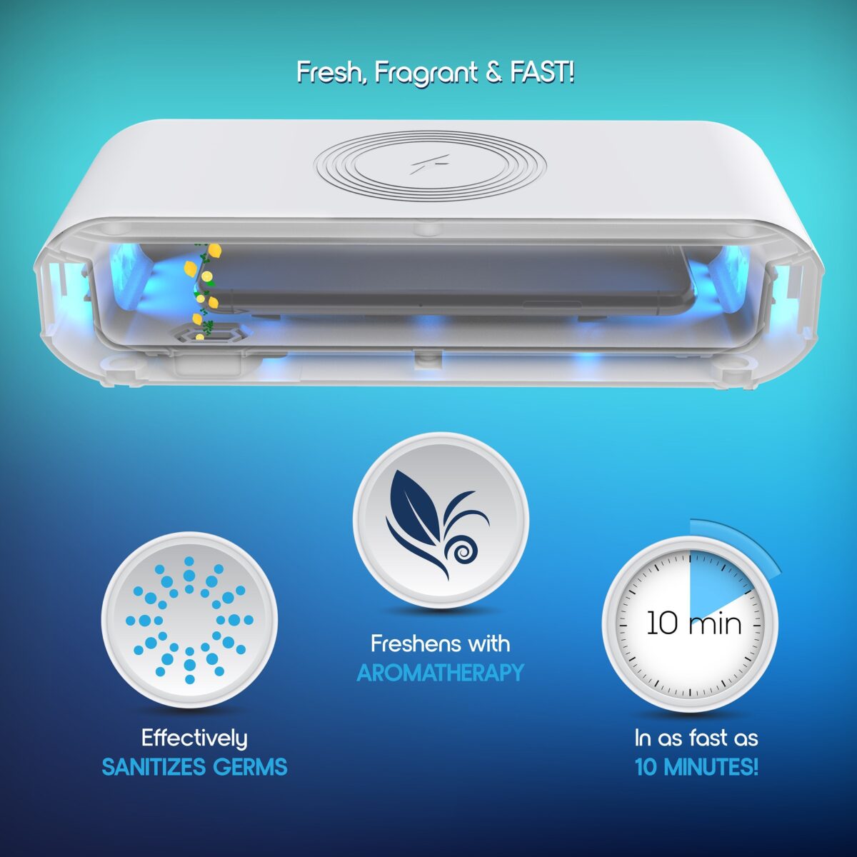 Phone Sterilizer - Portable UV Light Cell Phone Disinfection Box - onlinemegasale.com