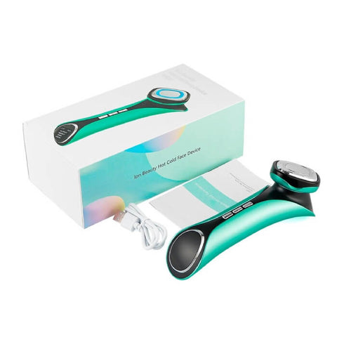 Vibrating Facial Massager With Red Light Therapy - onlinemegasale.com