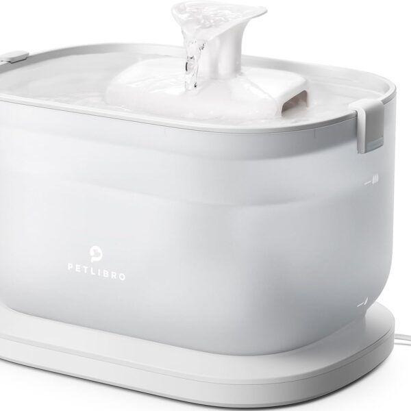 Pet Water Fountain with Self Cleaning Low Noise Design -  84Oz/2.5L