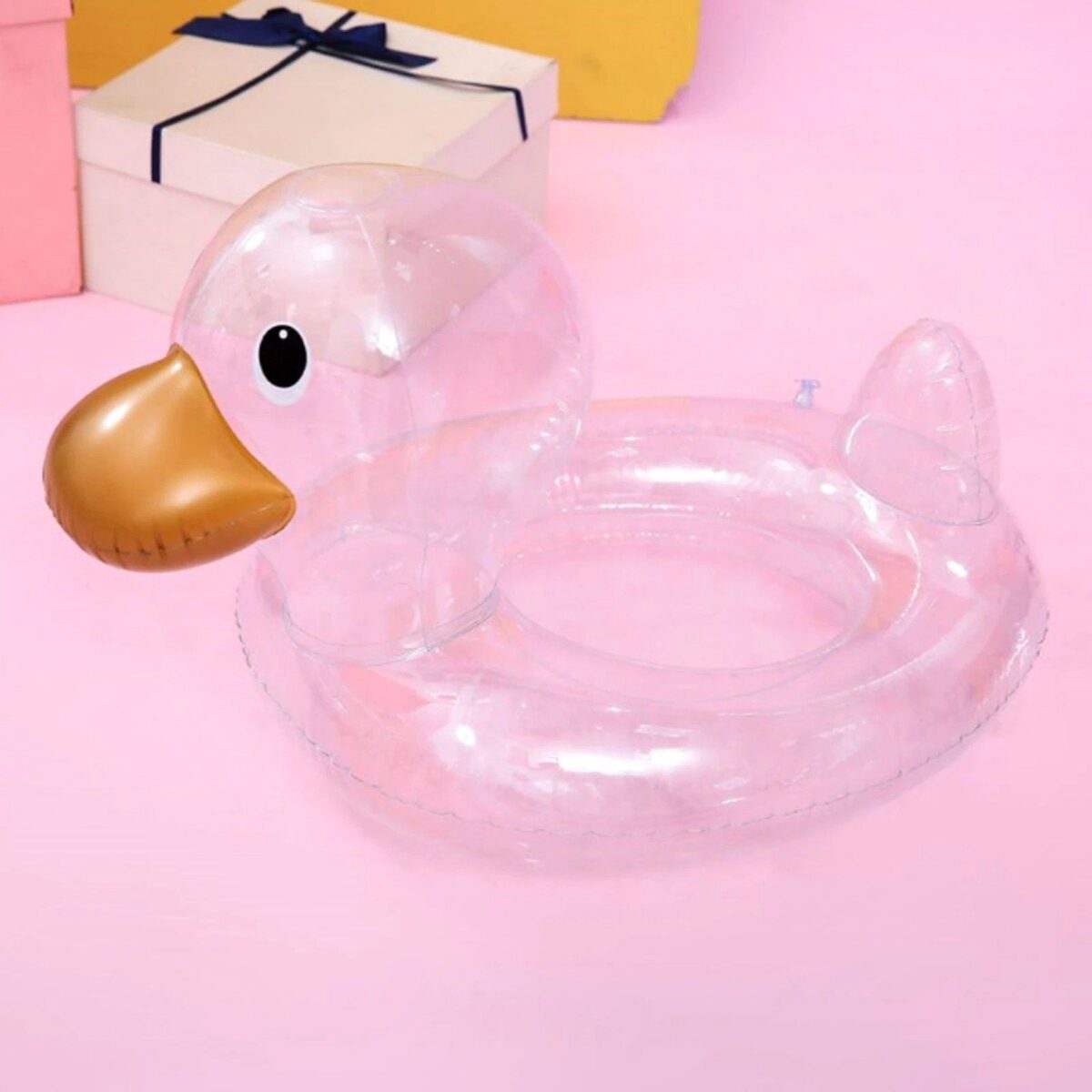 Duck-Shaped Baby Swimming Ring - onlinemegasale.com
