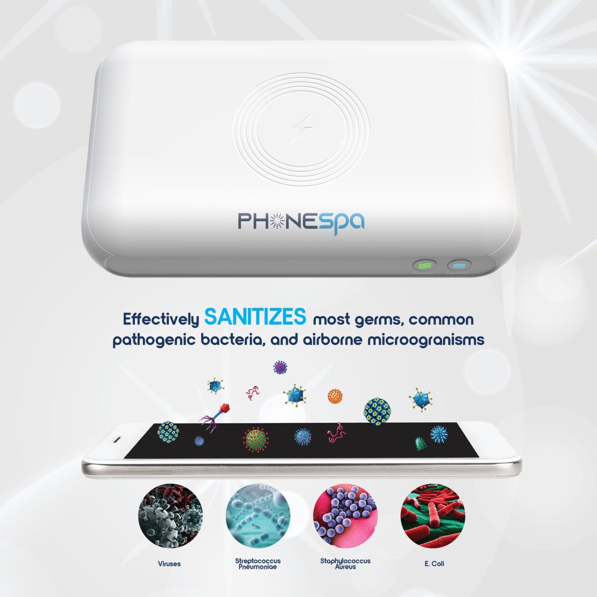 Phone Sterilizer - Portable UV Light Cell Phone Disinfection Box - onlinemegasale.com