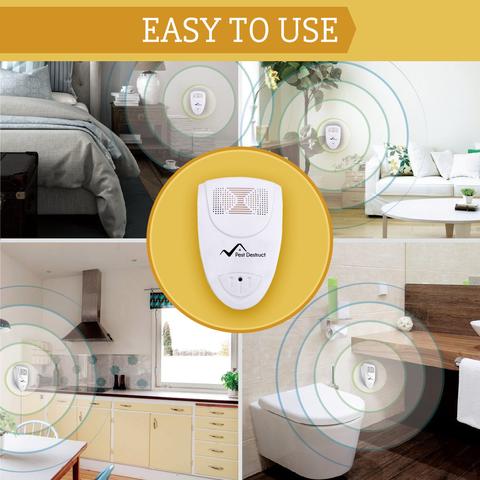 Ultrasonic Cockroach Repeller - 100% Get Rid of Cockroaches - Pest Destruct™ - onlinemegasale.com