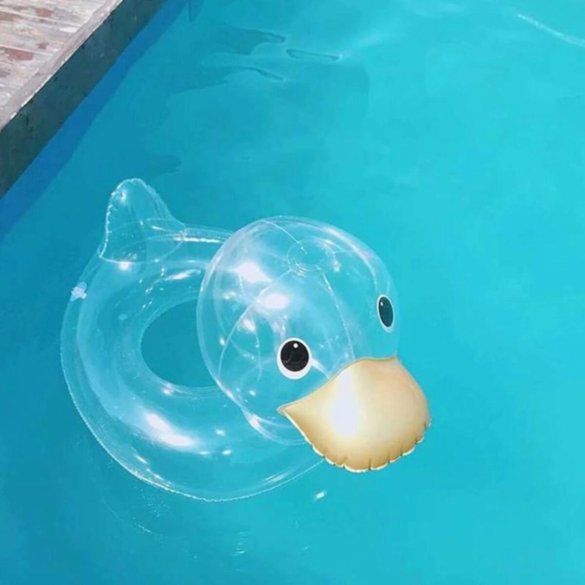 Duck-Shaped Baby Swimming Ring - onlinemegasale.com