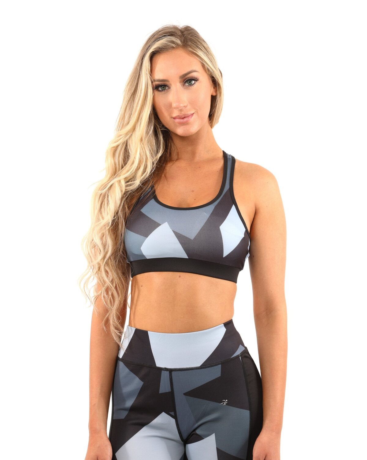 Bondi Set - Leggings & Sports Bra - Black/Grey - onlinemegasale.com