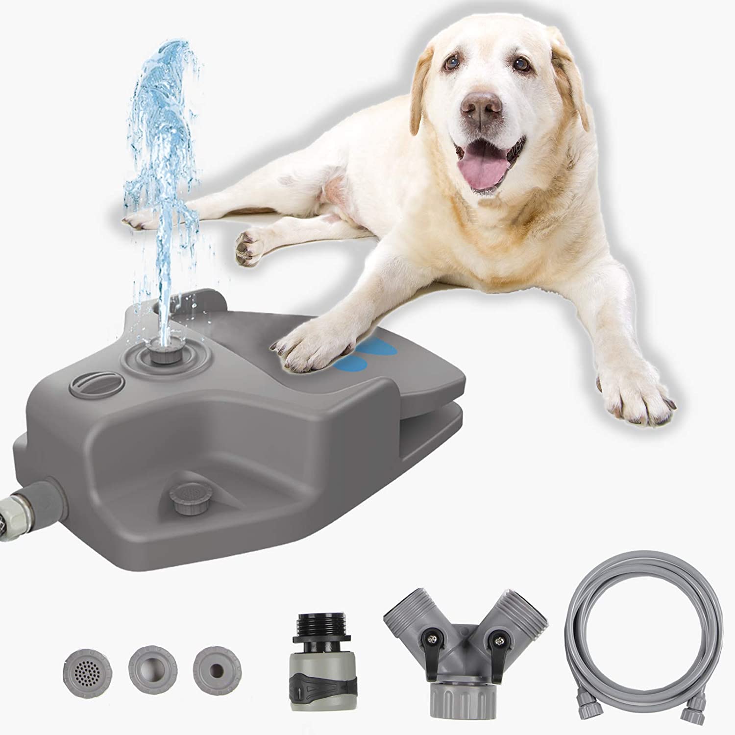 71He9pPbztL._AC_SL1500 Dog Automatic Step On Water Fountain - onlinemegasale.com