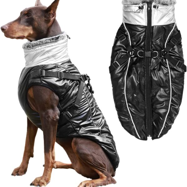 Furry Collar Dog Cold Weather Coat