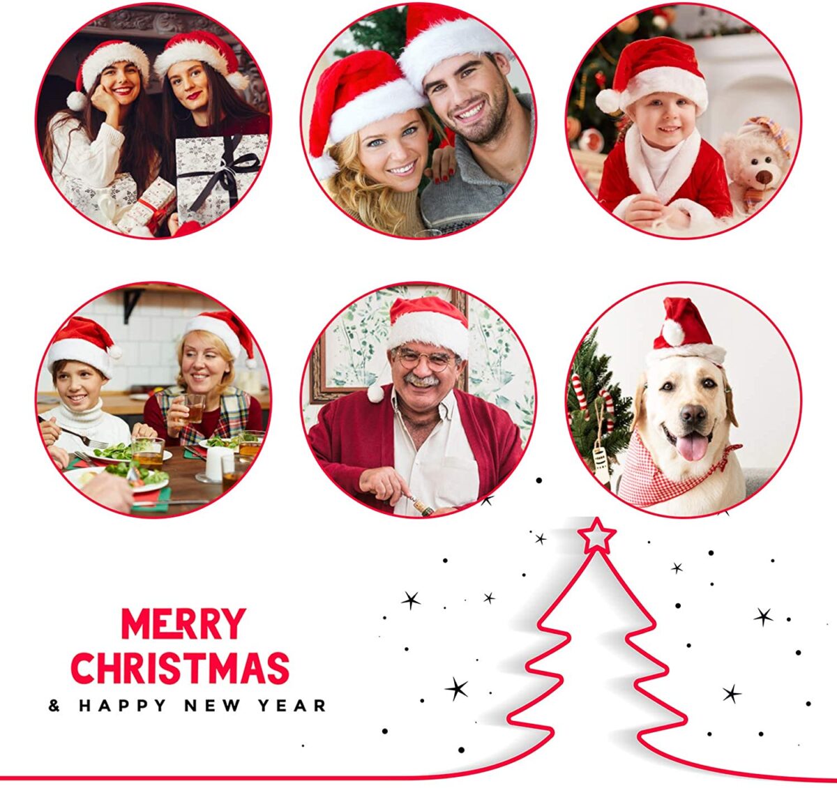 Merry Christmas LED Light Hat Santa Claus - onlinemegasale.com