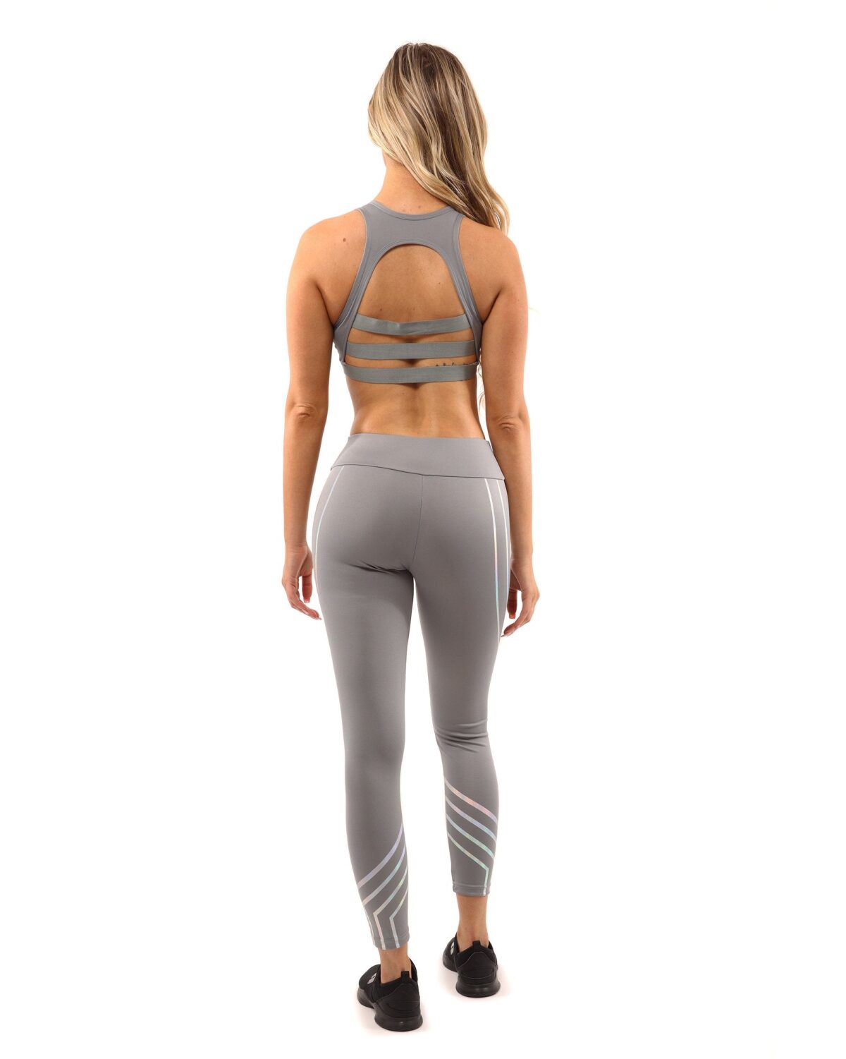 Laguna Set - Leggings & Sports Bra - Grey - onlinemegasale.com