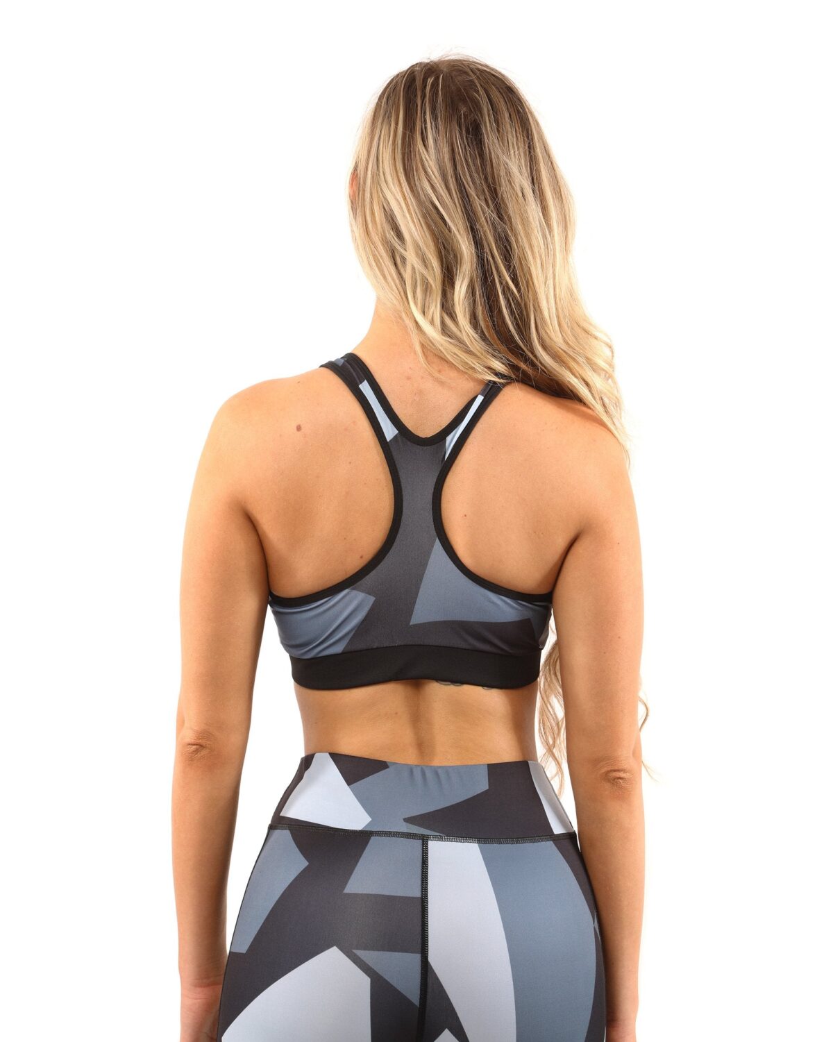 Bondi Set - Leggings & Sports Bra - Black/Grey - onlinemegasale.com
