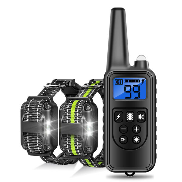 875 yd Remote Rechargeable Waterproof Electronic Shock Stop Barking Dog Training Collars