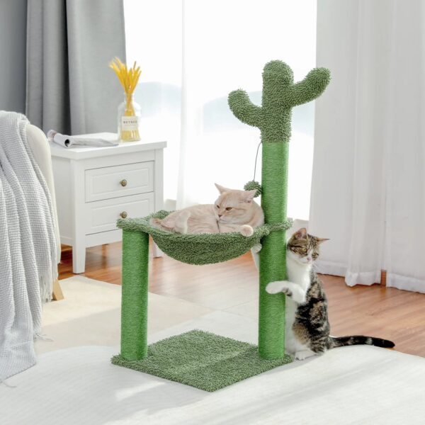 Modern Cat Tree Cactus Tower Scratching Posts For Large Cats
