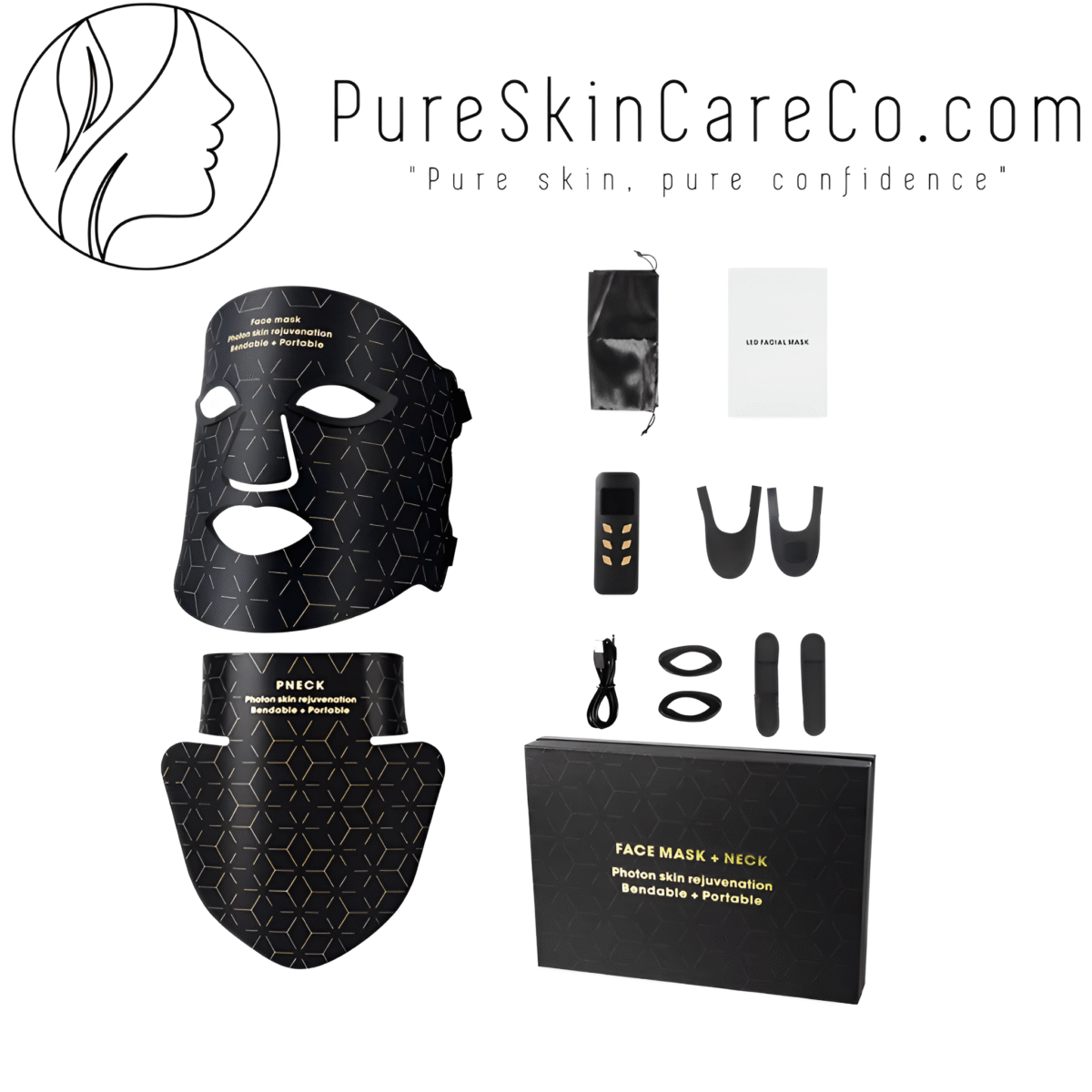 Silicone LED Facial Mask - onlinemegasale.com