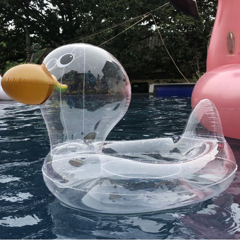 Duck-Shaped Baby Swimming Ring - onlinemegasale.com
