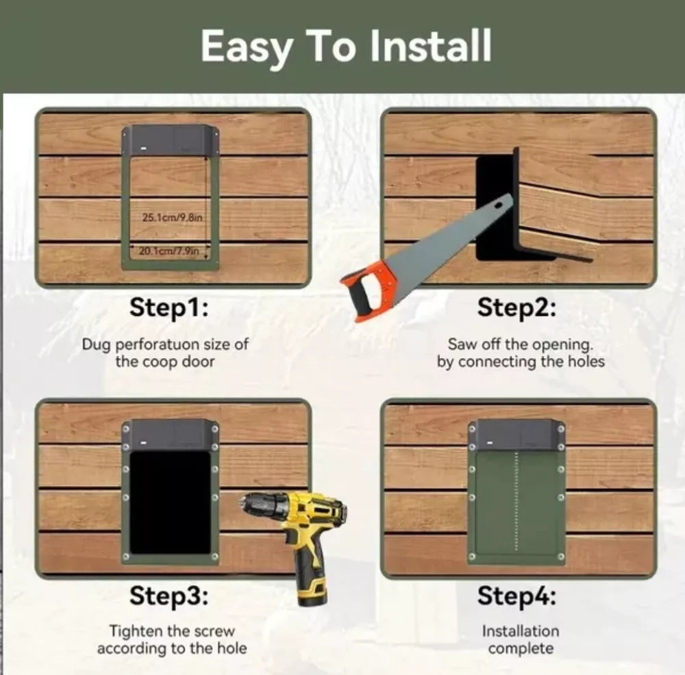 Automatic Chicken Coop Door - onlinemegasale.com Automatic Chicken Coop Door - onlinemegasale.com