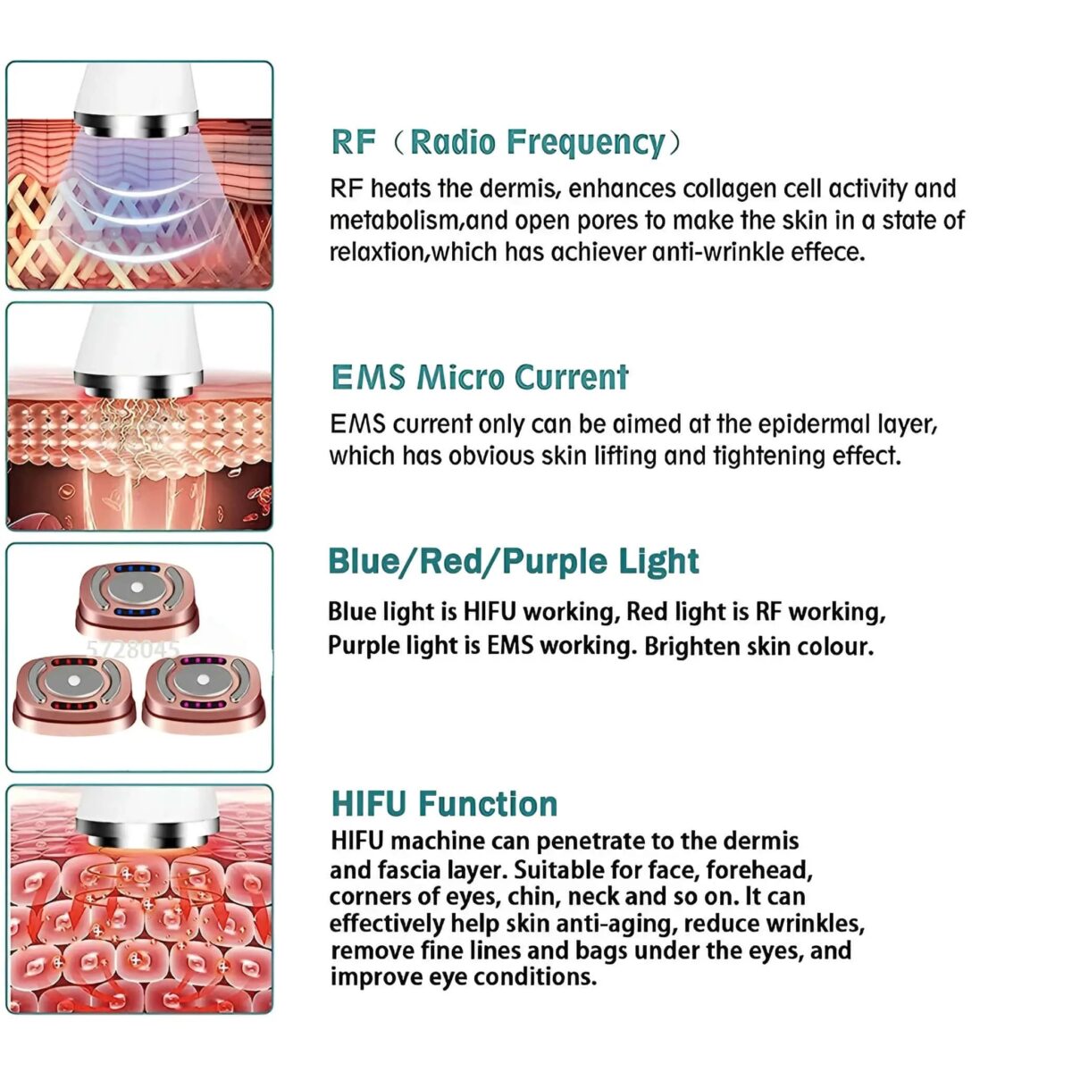 HiFU RF Ultrasonic Facial Machine For Skin Tightening - onlinemegasale.com
