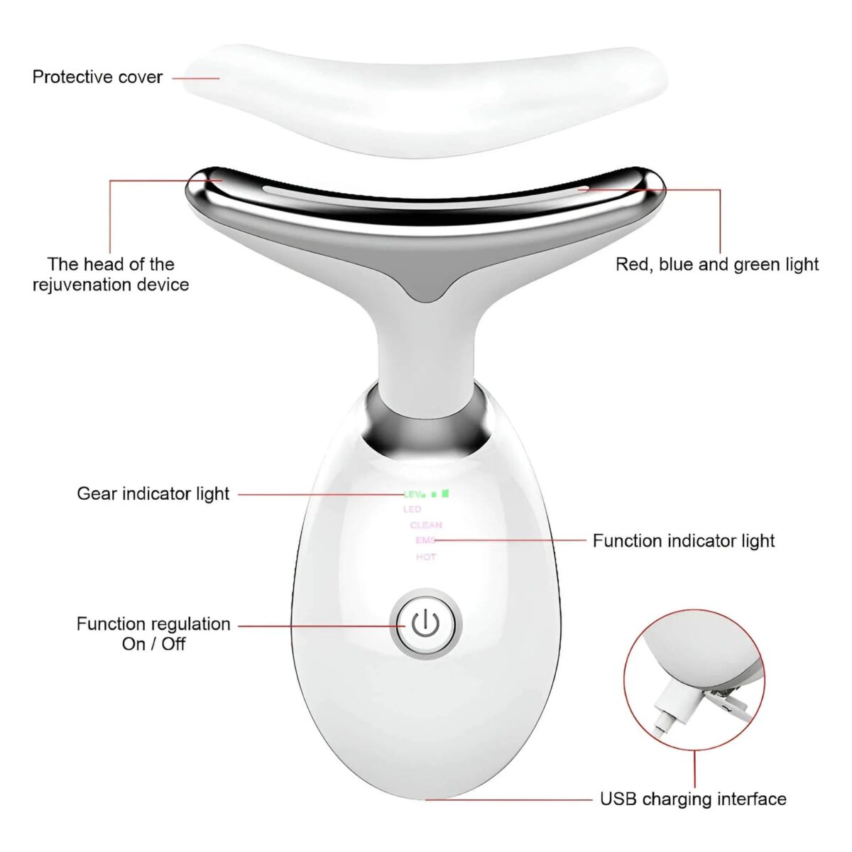 Anti Wrinkle Face Massager for Neck and Face Sculpting Great For Anti-Aging - onlinemegasale.com