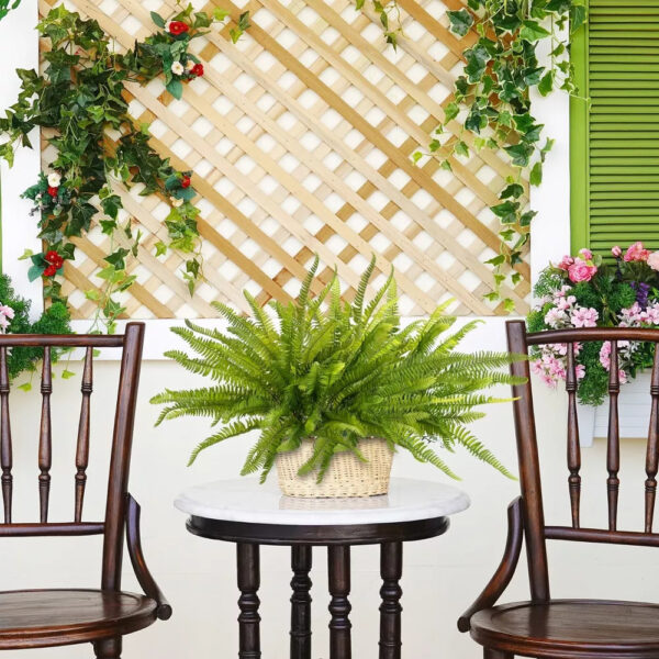 Artificial Boston Fern – Real Touch, UV-Resistant & Maintenance-Free