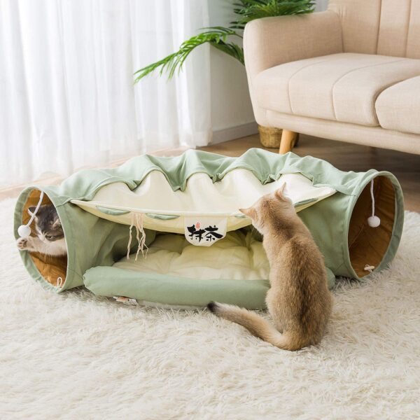 Cat Bed tunnel Collapsible 2-Hole Tube