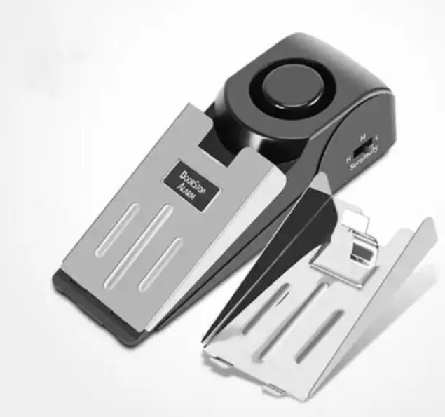 DoorStopSecurityAlarmWedgeStopperPortableHomeTravelSecurityAnti_Theft0 Door Stop Security Alarm - onlinemegasale.com
