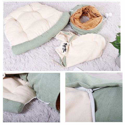 Cat Bed tunnel Collapsible 2-Hole Tube - onlinemegasale.com