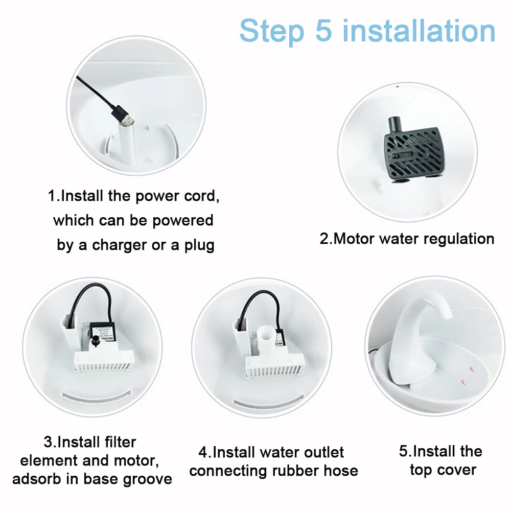 Quiet Automatic Water Fountain Pet Drinking Fountain Water Dispenser - onlinemegasale.com