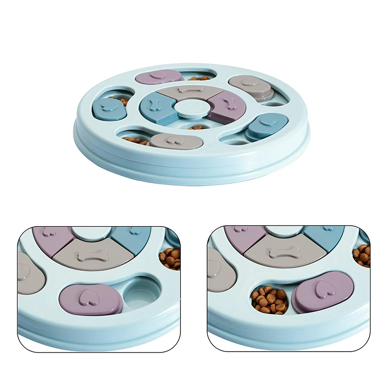 Interactive Food Feeder Slowly Eating Dispenser Non-Slip Bowl Dog Puzzle Toy - onlinemegasale.com