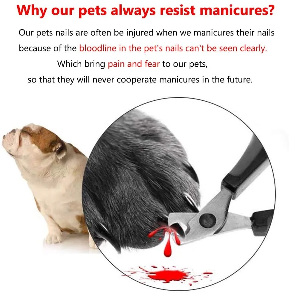 Professional Dog LED Nail Clipper - onlinemegasale.com