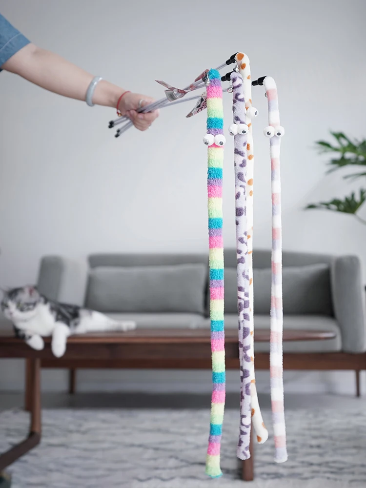 Feather Cat Teaser Interactive Toy - Colorful - onlinemegasale.com