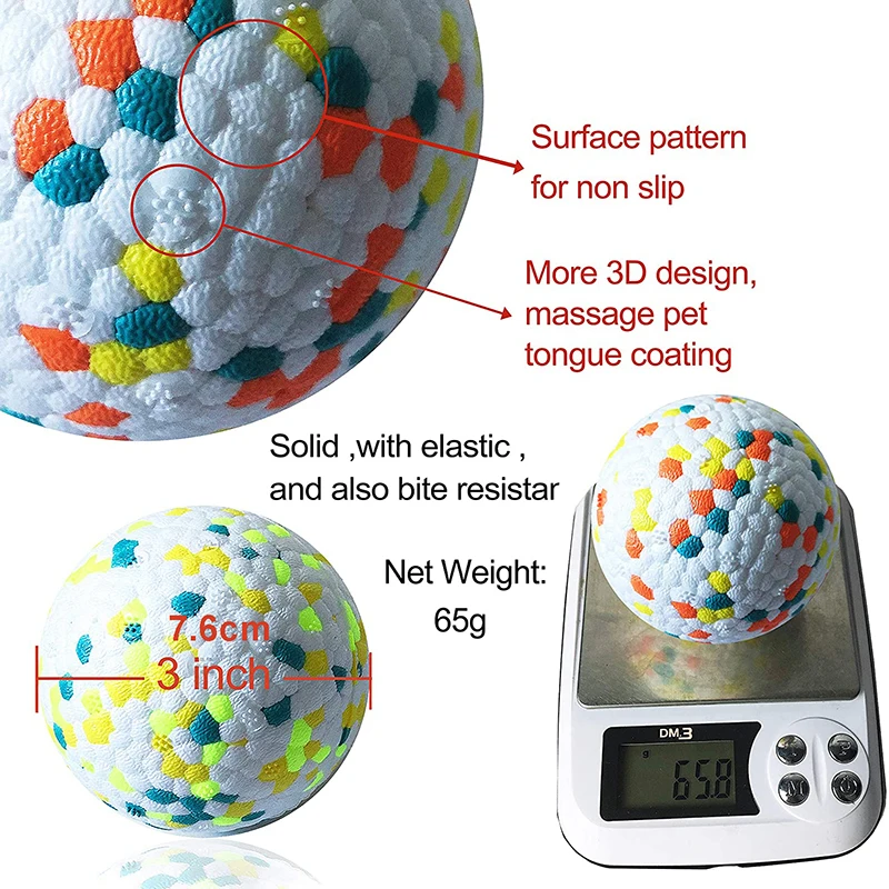 Solid Interactive Bite Resistant Dog Ball - onlinemegasale.com