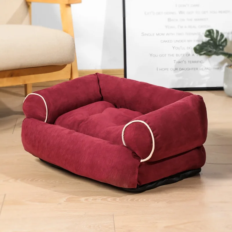 Warm Luxury Sofa Soft Dog Bed - onlinemegasale.com