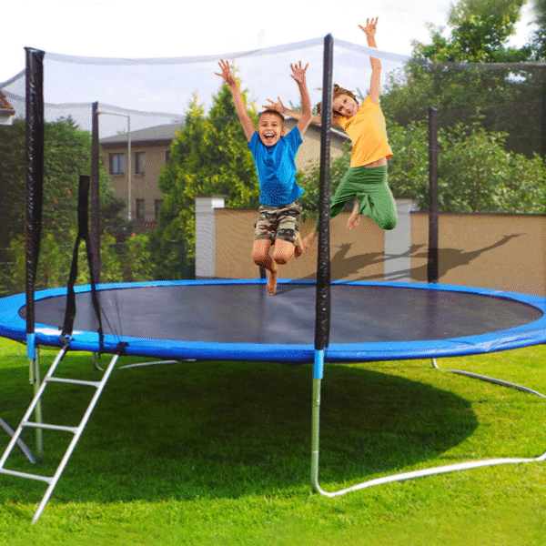12ft Premium Trampoline With Safety Enclosure Net For Kids & Adults
